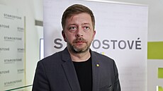 P�edseda hnutí Vít Raku�an ve volebním �tábu Starost� a nezávislých (24. zá�í...