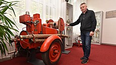 Unikátní expozice zdobí prostory Obecního ú�adu v Bílovicích. Na snímku je...