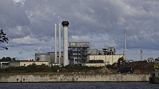 Spádová stanice plynovodu Nord Stream 1 v německém Lubminu (září 2022)