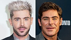 Herec Zac Efron v letech 2019 a 2022