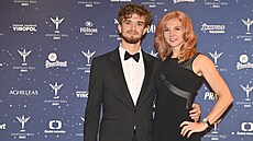 Tenisový pár Tomáš Macháč a Kateřina Siniaková na vyhlášení ankety Sportovec...