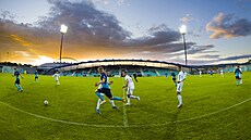 Momentka z pohárového zápasu FC Chomutov - SK Dynamo České Budějovice