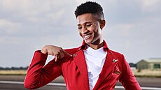 Model Tyreece Nye pedvádí nový pístup aerolinek Virgin Atlantic k noení...