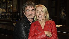 Josef Holomá a Veronika ilková na projekci filmu Spolu (Praha, 21. záí 2022)