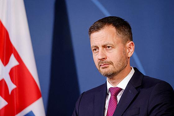 Slovenský premiér Eduard Heger (13. června 2022)