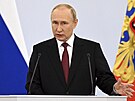Vladimir Putin oznamuje anexi okupovaných ukrajinských území. (30. záí 2022)