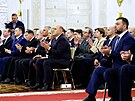 Ruský premiér Michail Muustin (uprosted) a dalí rutí pedstavitelé na...