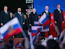 Ruský prezident Vladimir Putin na koncertu konaném na Rudém námstí v Moskv na...