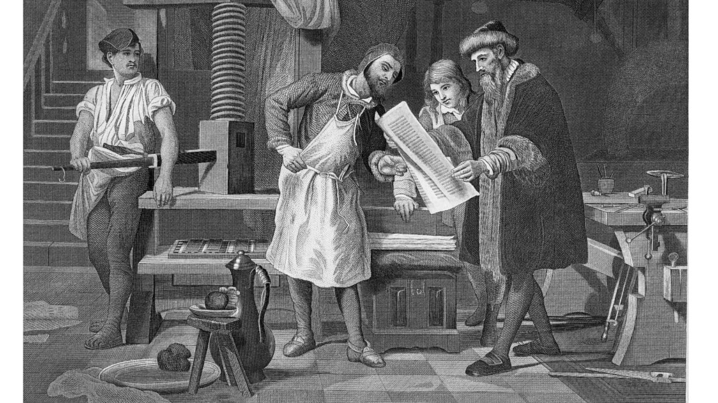 Ped 570 lety, 30. záí 1452, byla zásluhou Johannese Gutenberga vytitna...