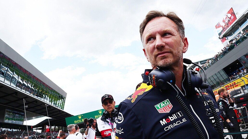 éf stáje Red Bull Christian Horner na rakouském Red Bull Ringu v ervenci 2022.