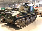 V Praze zkonstruovaný lehký tank vz. 38 sloužil ve švédské armádě jako...
