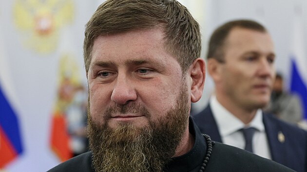 Čečenský vůdce Ramzan Kadyrov na ceremoniálu k anexi ukrajinských území v Kremlu (30. září 2022)