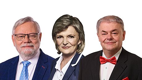 Zleva Jií Oberfalzer (ODS), Jarmila Smotlachová (ODS), Bohuslav Procházka...