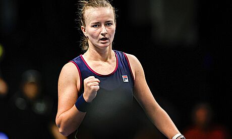 Barbora Krejíková v semifinále turnaje v Tallinnu.
