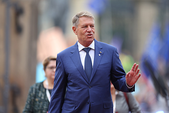 Rumunský prezident Klaus Iohannis na snímku ze 7. íjna 2022