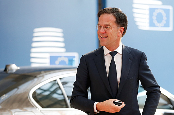 Nizozemský ministerský pedseda Mark Rutte na summitu EU v Bruselu (21. bezna...