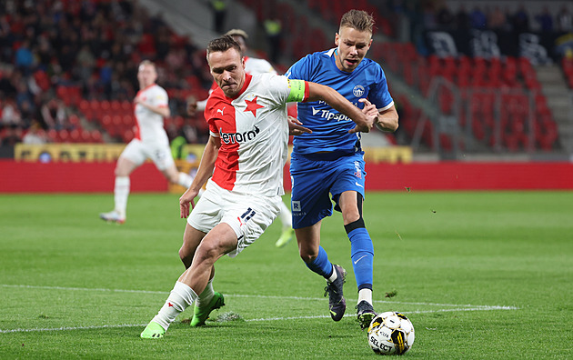 ONLINE: Liberec - Slavia, od začátku hraje Masopust, Holeš opět na stoperu