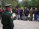 Volgogradská oblast. Odjezd rezervist bhem ástené mobilizace v Rusku (28....