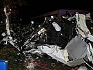 Tragická nehoda osobního auta na pedmstí Nové Paky (3. 10. 2022)