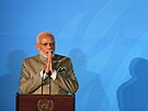 Indický premiér Naréndra Módí (23. záí 2019)