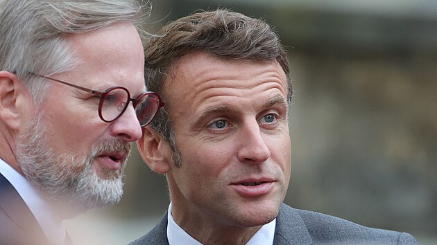 Francouzsk prezident Emmanuel Macron je autorem mylenky neformln summit ldr evropskho kontinentu zorganizovat. (6. jna 2022)