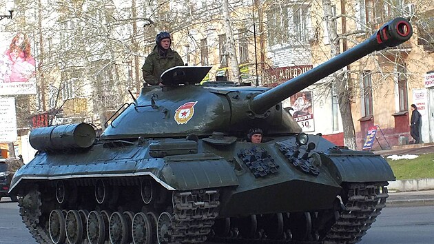 Historick tank IS-3 na pehldce 9. kvtna 2015