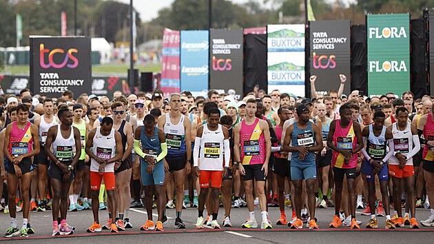 Bci na startu Londnskho maratonu