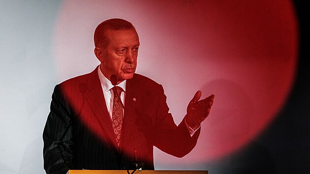 První jednání širšího formátu evropských zemí, Evropského politického společenství. Prezident Turecka Erdogan. (6. října 2022)