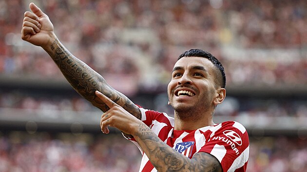 Angel Correa z Aletica Madrid slav vstelen gl.