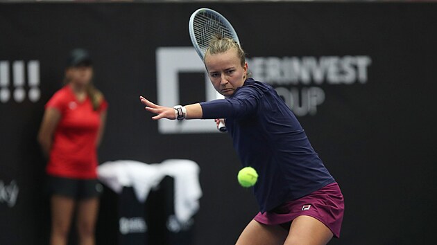 Barbora Krejkov se sousted na finle turnaje v Ostrav.