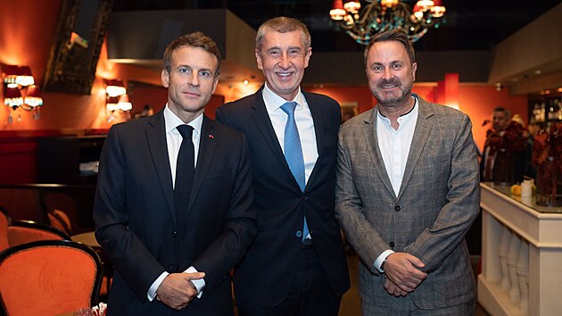 Expremir Andrej Babi se v ptek po poledni setkal s francouzskm prezidentem Emmanuelem Macronem. (7. jna 2022)