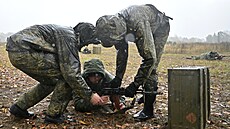 Ruští branci procházejí výcvikem (1. října 2022)