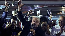 Bývalý brazilský prezident Luiz Inacio Lula da Silva vyhrál první kolo...