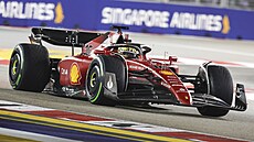 Charles Leclerc pi kvalifikaci na Velkou cenu Singapuru