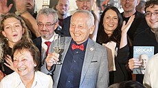V restauraci U Kašpárka v pražských Strašnicích sledoval volební výsledky i...