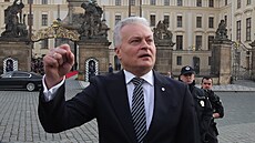 Litevský prezident Gitanas Nauséda. Pražský hrad. (7. října 2022)