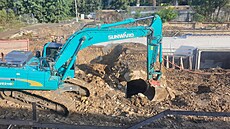 Historický podchod vypadá, jakoby byl zasypán.