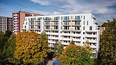 Nástavba na panelovém dom v Berlín. S projektem piel bytový podnik Howoge....