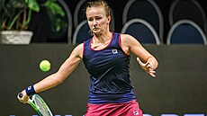 Barbora Krejíková v semifinále turnaje v Tallinnu.