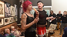 Souástí vernisáe Obývák Karla Nováka bylo v Muzeu a galerii Prostjov...