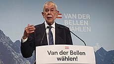 Stávající rakouský prezident Alexander Van der Bellen během prezidentské...
