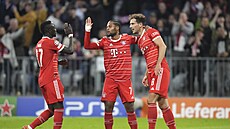 Gólová radost fotbalist Bayernu v zápase s Plzní