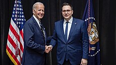 Český ministr zahraničí Jan Lipavský s americkým prezidentem Joe Bidenem. | na serveru Lidovky.cz | aktuální zprávy