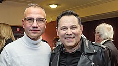 Janis Sidovský a Pavel Vítek na narozeninovém koncert zpváka (Praha, 30. záí...