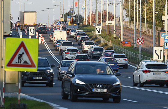 V Olomouci se zaal opravovat zhruba kilometrový úsek estakády silnice I/35 v...