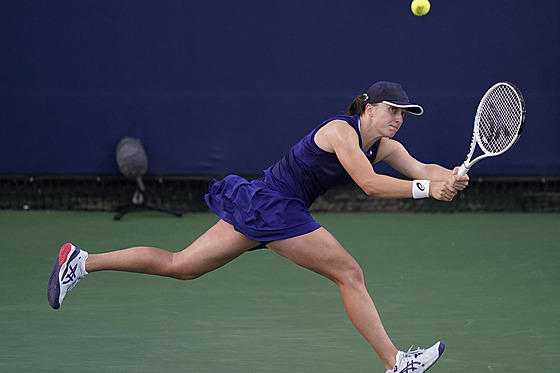 Polská tenistka Iga wiateková ve finále turnaje v San Diegu.