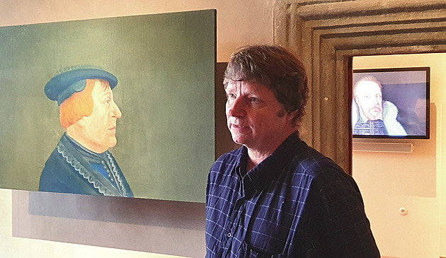 Malíř Nikl portréty Pernštejnů připomíná jejich historii, pomohl i da Vinci
