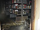 V suternu budovy chebsk knihovny vypukl por. Jeho nsledky, vudyptomn...