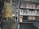V suternu budovy chebsk knihovny vypukl por. Jeho nsledky, vudyptomn...
