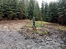 Stadlerv pomnk v Mnichov, msto erstv po tvorb tn, podzim 2021